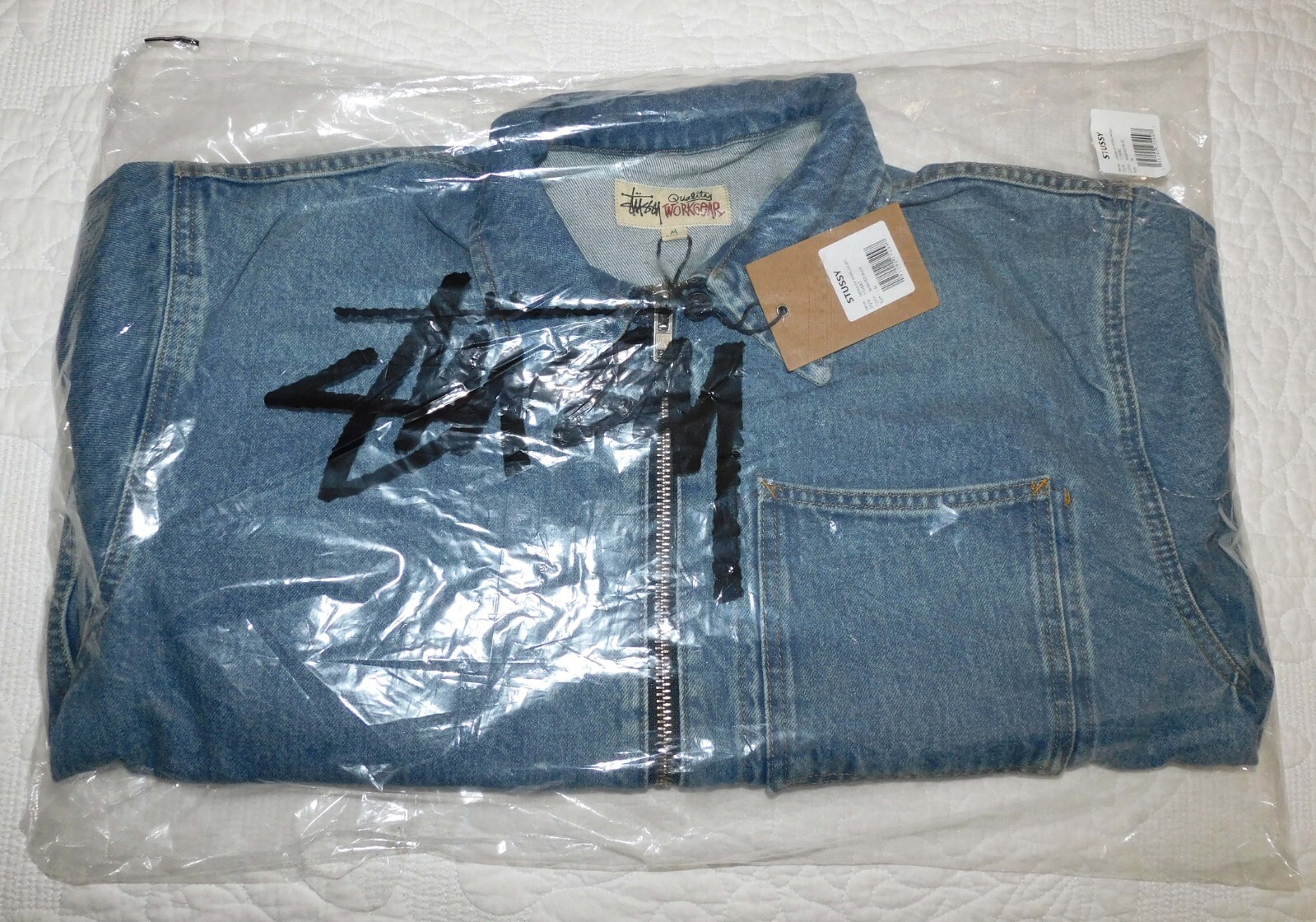 ≪SALE&送料無料≫ stussy Outerwear denim zip work jacket (s