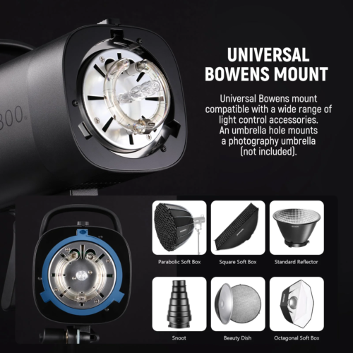 Neewer Profi Studioblitz Set 2x 300W Monolight 5600K Fotografie Blitzanlage - Bild 5 von 8
