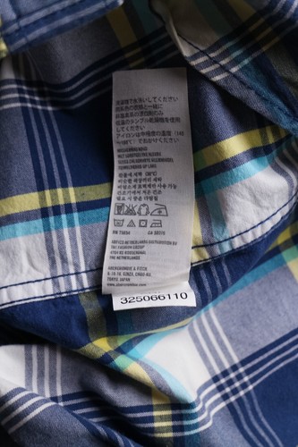 Hollister Men Casual Hoodie Shirt Blue Check Cotton size S - Picture 6 of 6