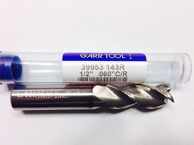 GARR HSAL-ALUMSTAR 1//2/" STANDARD LENGTH 2 FLUTE BALL END MILL