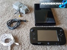 Nintendo Wii U Mario Kart 8 Deluxe 32GB Handheld System - Black  TESTED WORKING