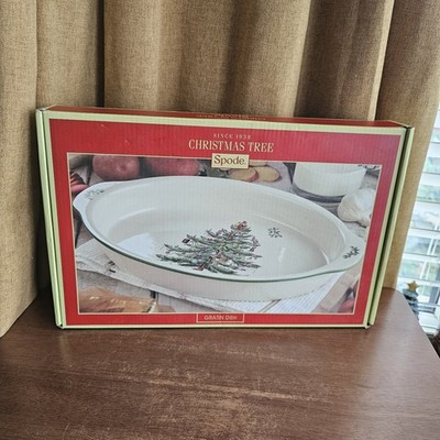 Spode Christmas Tree Design - große Gratinschale mit Griffen