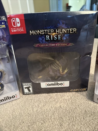 NEW Nintendo Switch MONSTER HUNTER RISE COLLECTOR'S EDITION Magnamalo + Amiibos! - Picture 2 of 10