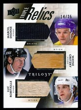 2016-17 Upper Deck Trilogy Triple Relics Dionne Gretzky Robitaille 14/25