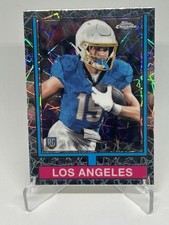 2024 Topps Chrome Ladd McConkey RC 1974 Topps Insert Laser
