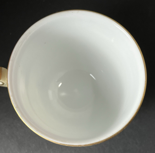 1940s REGAL CHINA Made Occupied Japan Cup & Saucer Yellow Orange Metallic Gold - Picture 9 of 14