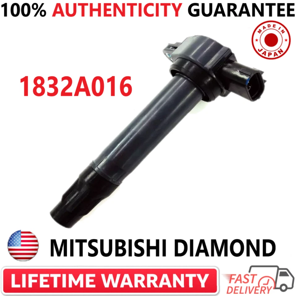 x1 OEM Diamond Ignition Coil For 2007-2020 Mitsubishi 2.0L 2.4L, 1832A016 - Image 4 of 4