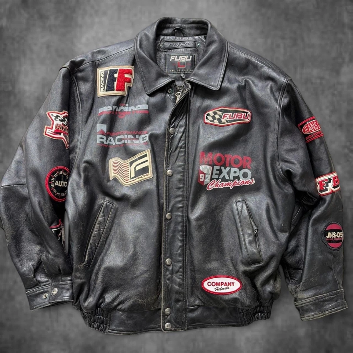 FUBU Leather Outer Shell Black Coats, Jackets & Vests for Men for