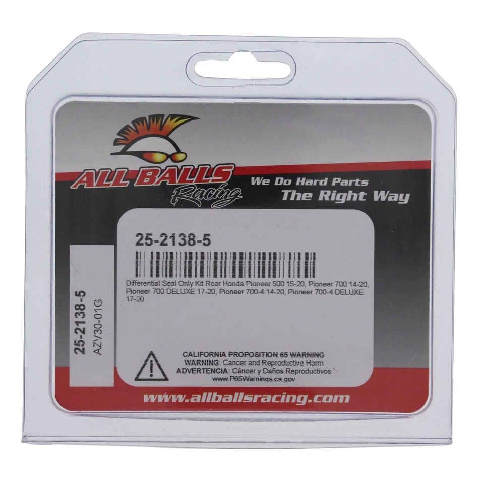New All Balls Differential Seal Kit (25-2138-5) for Honda Pioneer 500 15-20 Foto 4 de 4