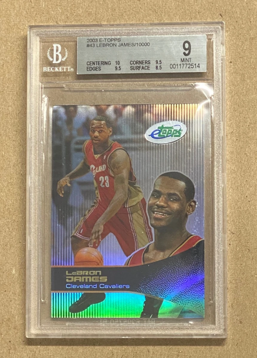 LeBron James Grade 9.5 Basketball Rookie Sports Trading Cards