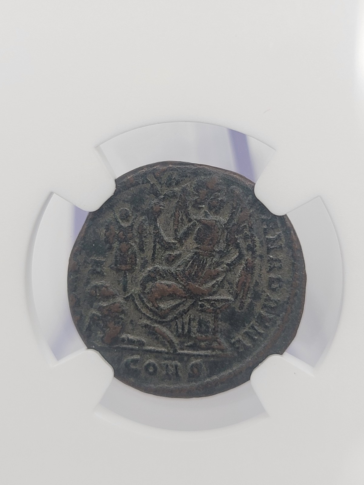 ☧ Constantine the Great “Eyes to Heaven” AE3 – NGC  CH VF - Ancient Roman Coin –