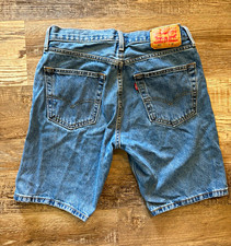 Levi's 405 Women  s Blue Denim Jean Shorts Medium Wash 10" Inseam Button