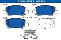 1 X Bremsbelagsatz BremsbeläGe ATE 13.0460-5554.2 FüR