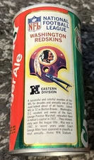 CANADA DRY GINGER ALE WASHINGTON REDSKINS STRAIGHT STEEL HELMET CAN