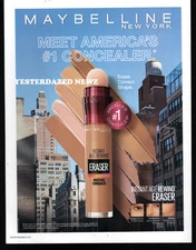 2019 Print Ad for Maybelline New York  "Meet America's #1 Concealer"