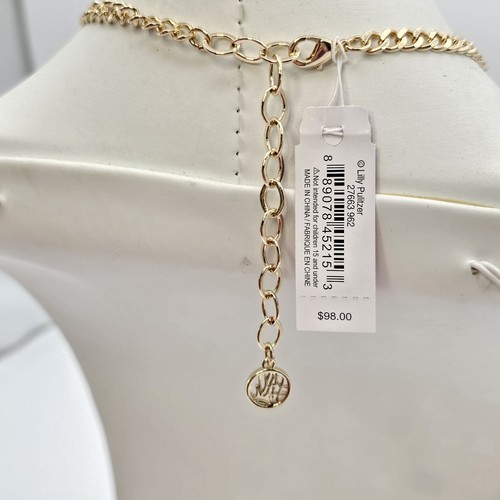 NEW Lilly Pulitzer set Ivory White Acrylic Flower Bloom Necklace & Earrings Post - Bild 8 von 10
