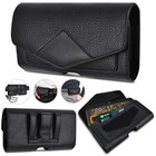 Cell Phone Holster Belt Clip Holder Leather Pouch Wallet Case for Samsung iphone