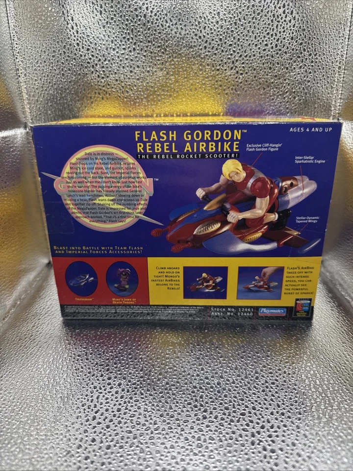 Playmates Flash Gordon Rebel 1996 Airbike The Rebel Rocket Scooter sellado Foto 2 de 2