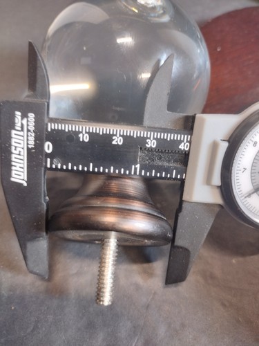 Leaded 2.75" Crystal Ball Curtain Rod Finials restoration Estate Hardware *Read - Picture 8 of 11