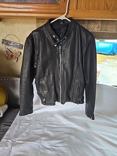 Street Steel Highway Motorcycle Jacket Size 38/40 Black - Picture 1 of 16