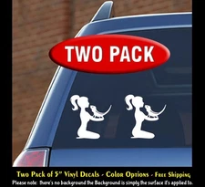 I Love Beardies Female Two 5" Vinyl Decal Car Window Glass Any Flat Surface