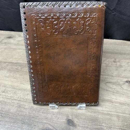 Italian Leather Journal TREE OF LIFE Brown Gold Stitched Lined Journal NEW - Picture 2 of 9