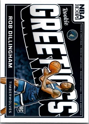 Rob Dillingham RC Rookie - 2024-25 Panini NBA Hoops - Rookie Greetings #10 - Bild 1 von 2