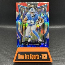 2024 Panini Select - Concourse David Montgomery #45 Red & Blue Shock Prizm