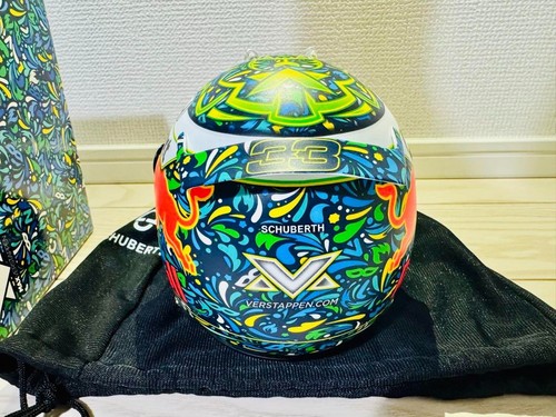 Max Verstappen Schuberth 1/2 Helmet Red Bull Honda 2021 Brazilian GP Ver w/box - Picture 3 of 20