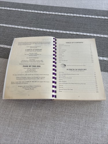 Fare By The Sea Jr League Of Sarasota Florida Cookbook - Imagen 5 de 9