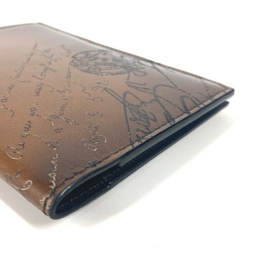 Berluti logo Passport Cover Stationery passport case Leather Brown - Picture 6 of 13