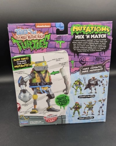 New!! Nickelodeon Tales of The TMNT Mutations Mix N' Match Leonardo vs Mechazoid - Picture 7 of 24