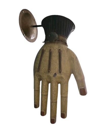 Letrero vintage francés de metal para fabricantes de guantes tienda comercial años 40 - Imagen 1 de 14