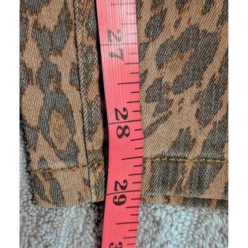 Style Co Curvy Fit Skinny Mid Rise Bauchweg Leopardenmuster Jeans Gr. 12 Neu mit Etikett - Bild 7 von 10