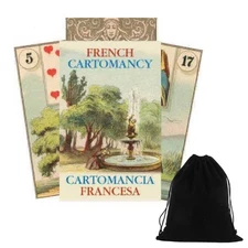 French Cartomancy Oracle Cards Deck Laura Tuan Lo Scarabeo With Velvet Bag EX106