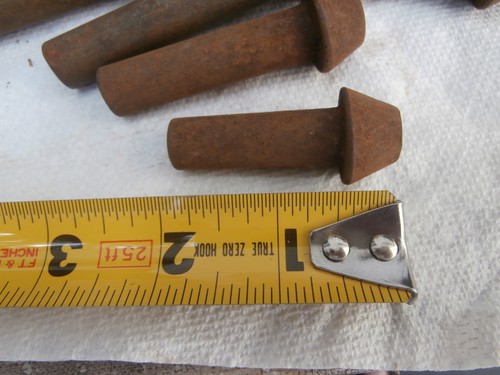 Vintage Blacksmith Type 4 + Pounds Cone Head Steel Rivets Lot 1/2" - Bild 7 von 7