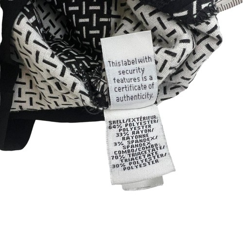 Diane von Furstenberg DVF A-Line Dress Women's 0 Black White Print Long Sleeve - Picture 4 of 5