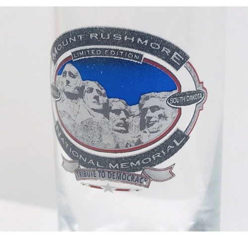 Mount Rushmore Tall Double Shot Glass Black Hills South Dakota Limited Edition - Picture 3 of 6