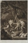 POLLARD (*1755) nach METZ (*1749), Raphael mit Adam und Eva,  1792, Aquatinta