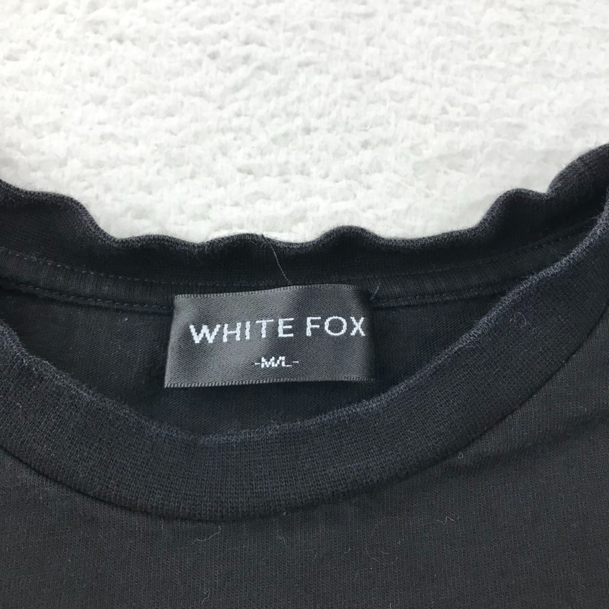 Project 5 White Fox T Shirt Mens M/L Black Graphic Tee Streetwear