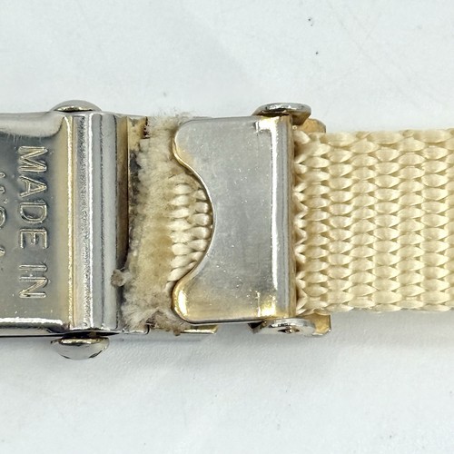 Vintage Jordache creme beige Nylon verstellbarer Gürtel 28" Made in USA selten 80er - Bild 6 von 10