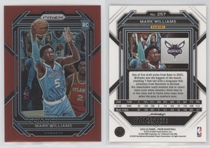 2022-23 Panini Prizm Red Prizm /299 Mark Williams #257 Rookie RC