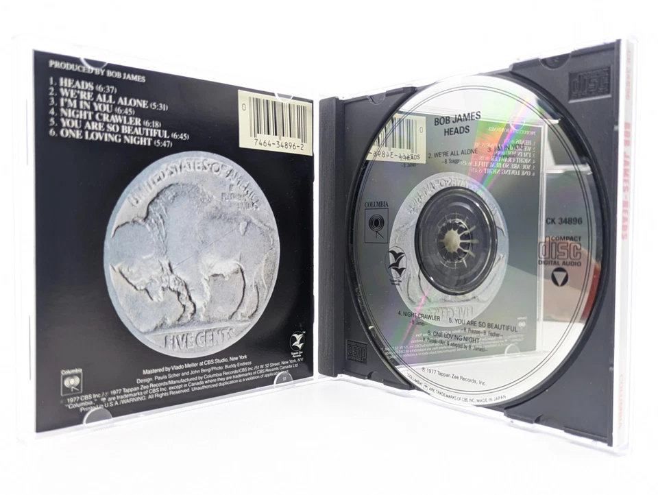 Боб Джеймс: головы (1977/RI) CD - джаз - Columbia - * новом * состоянии - Изображение 2 из 4
