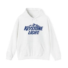 Keystone Light Graphic Hoodie Vintage Unisex Heavy Blend™ Hooded Sweatshirt
