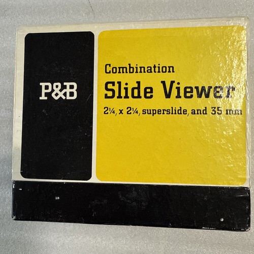 Vintage P&B Combination Slide Viewer 2 1/4" X 2 1/4" 35mm w/ Box Untested Japan - 第 1/12 張圖片