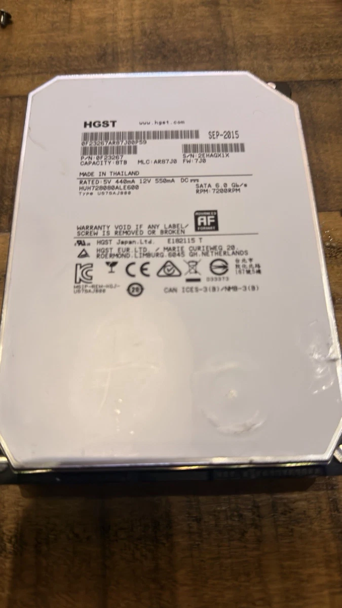 HGST SATA III 8TB Internal Hard Disk Drives for sale | eBay