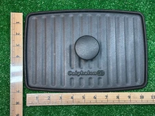 NEW Calphalon Cast Iron Panini / Meat Grill Press, 11 x 7, Black