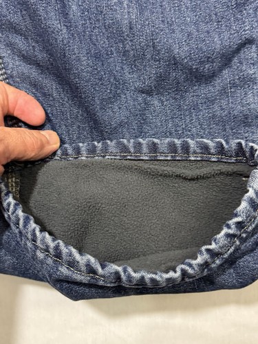 Wrangler Jeans Fleece gefüttert Zimmermann Arbeitskleidung Utility blau Herren 34X32 - Bild 5 von 12