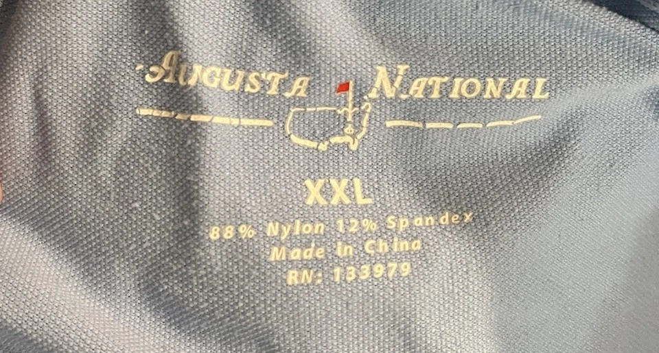 Camiseta polo para hombre Augusta National Masters azul claro manga corta talla XXL Foto 3 de 4
