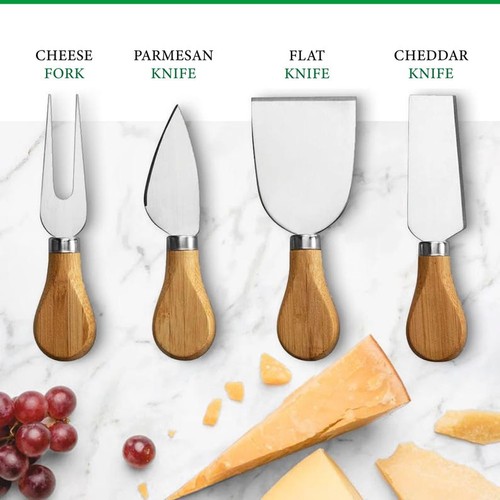 Personalized Bamboo Charcuterie Board 3 Drawers Utensils Set Mothers Day Gift - Picture 4 of 11